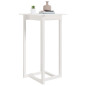 Table de bar Blanc 60x60x110 cm Bois massif de pin