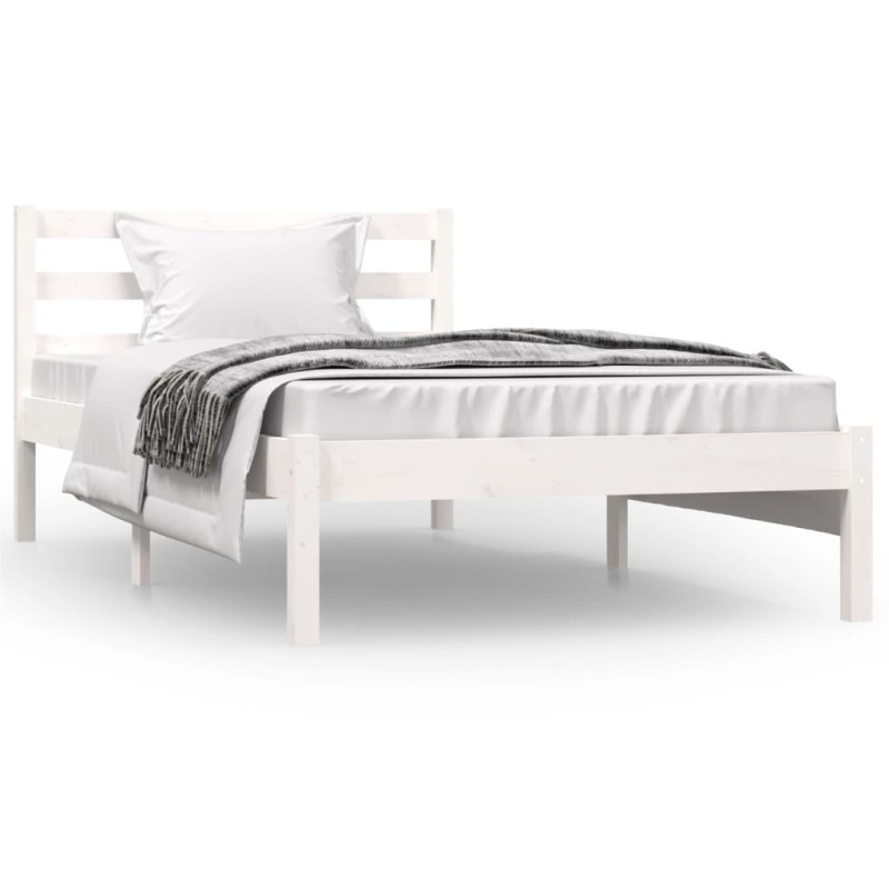 Cadre de lit sans matelas 90x190 cm blanc