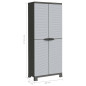 Armoire en plastique 68x39x171,5 cm