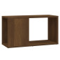 Meuble TV Chêne marron 60x24x32 cm Bois d ingénierie