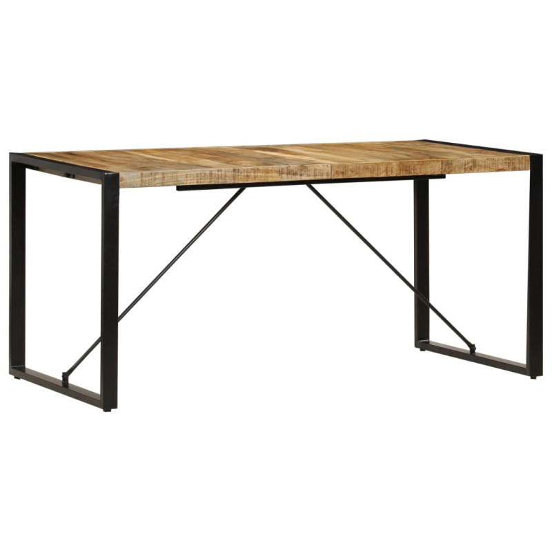 Table à manger 160x80x75 cm bois de manguier massif