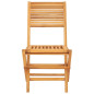 Chaises de jardin pliantes lot de 2 47x62x90cm bois massif teck