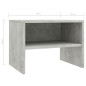 Table de chevet Gris béton 40x30x30 cm Bois ingénierie