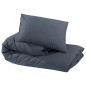 Ensemble de housse de couette Anthracite 200x200 cm Microfibre