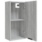 Armoire de salle de bain murale Sonoma gris 32x20x67 cm