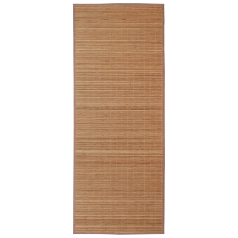 Tapis en bambou marron à latte rectangulaire 120 x 180 cm