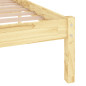 Cadre de lit sans matelas bois massif 160x200 cm