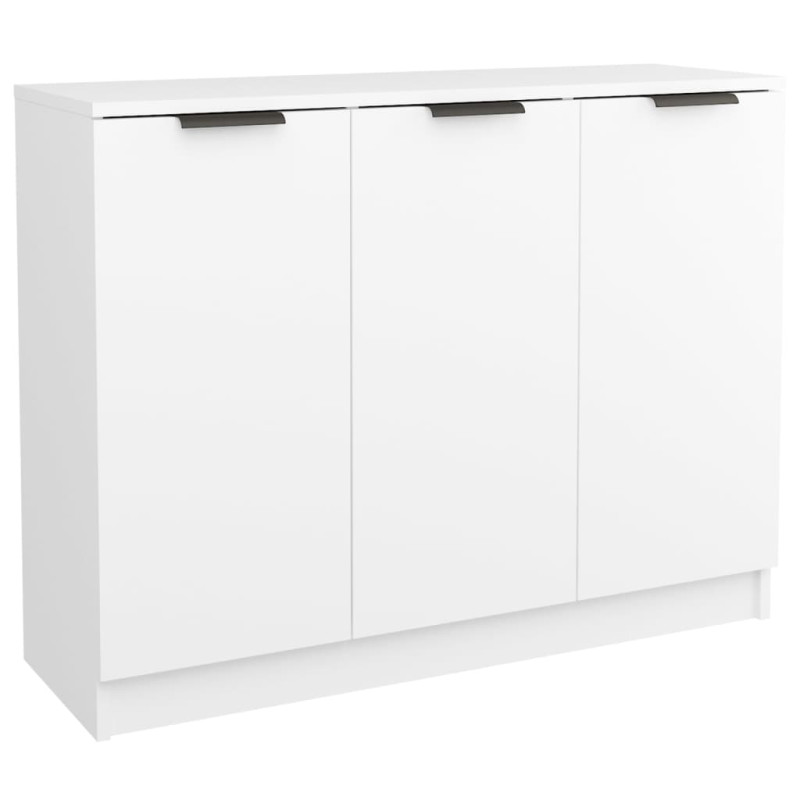 Buffet Blanc 90,5x30x70 cm Bois d ingénierie