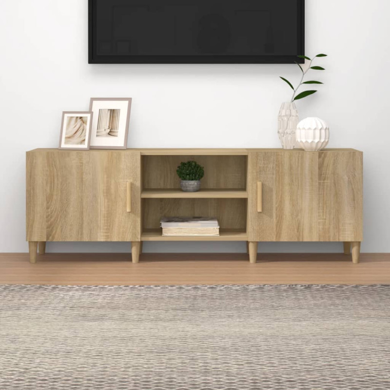 Meuble TV Chêne sonoma 150x30x50 cm Bois d ingénierie