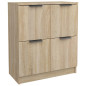 Buffets 2 pcs Chêne sonoma 60x30x70 cm Bois d ingénierie