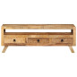 Meuble TV 110x30x40 cm Bois massif de manguier