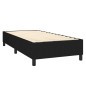 Cadre de lit sans matelas noir 90x190 cm tissu