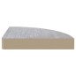 Étagère d angle murale Gris béton 35x35x3,8 cm MDF