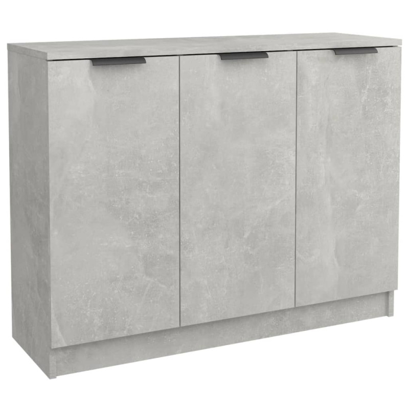 Buffet Gris béton 90,5x30x70 cm Bois d ingénierie