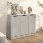 Buffet Gris béton 90,5x30x70 cm Bois d ingénierie