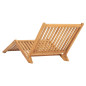 Chaise longue bois de teck solide