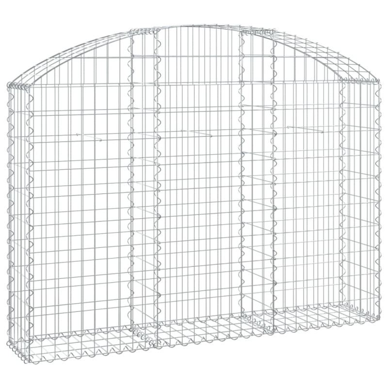 Panier de gabions arqué 150x30x100 120 cm Fer galvanisé