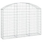 Panier de gabions arqué 150x30x100 120 cm Fer galvanisé