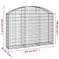 Panier de gabions arqué 150x30x100 120 cm Fer galvanisé