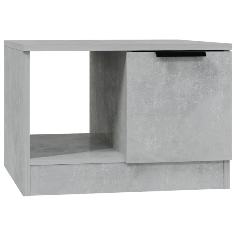 Table basse gris béton 50x50x36 cm bois d ingénierie