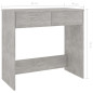 Bureau Gris béton 80x40x75 cm Bois d’ingénierie