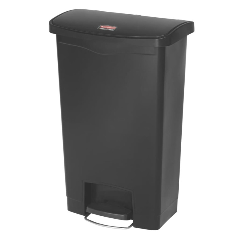 Rubbermaid Poubelle à pédale Slim Jim 50 L Noir