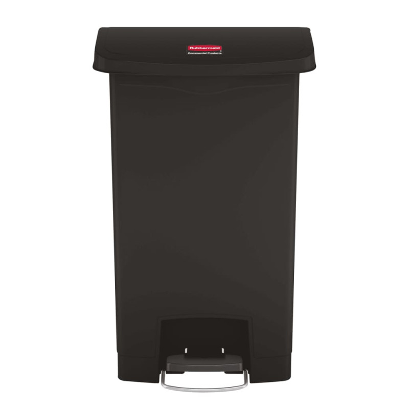 Rubbermaid Poubelle à pédale Slim Jim 50 L Noir