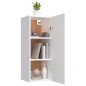 Armoire murale Blanc 34,5x34x90 cm Bois d ingénierie