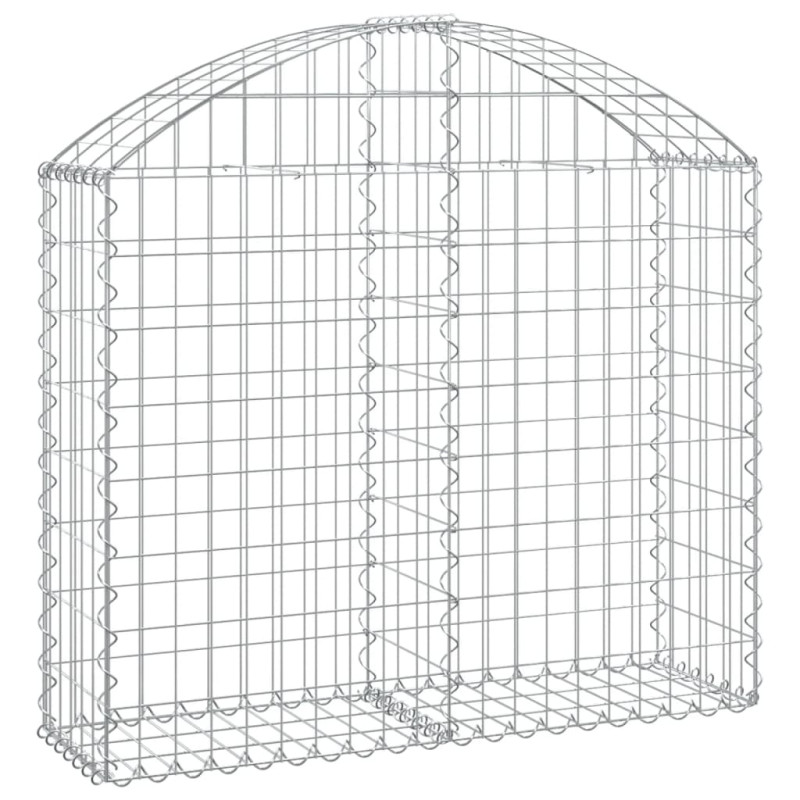 Panier de gabions arqué 100x30x80 100 cm Fer galvanisé