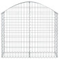 Panier de gabions arqué 100x30x80 100 cm Fer galvanisé