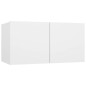 Meubles TV suspendus 3 pcs Blanc 60x30x30 cm