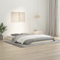 Cadre de lit sans matelas blanc 140x200 cm bois de pin massif