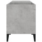 Armoire à disques gris béton 84,5x38x48 cm bois d ingénierie