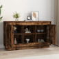 Buffet chêne fumé 102x35x60 cm bois d ingénierie