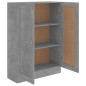 Bibliothèque Gris béton 82,5x30,5x115 cm Bois d ingénierie