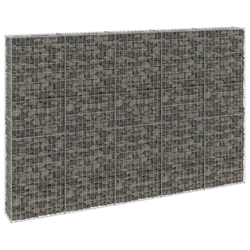 Mur en gabion avec couvercles Acier galvanisé 300x30x200 cm