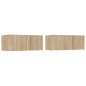 Meubles TV 2 pcs chêne sonoma 80x30x30 cm bois d ingénierie