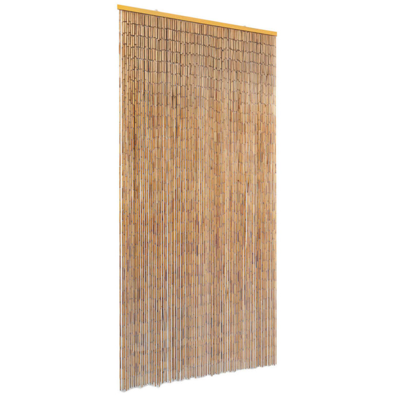 Rideau de porte contre insectes Bambou 90 x 220 cm