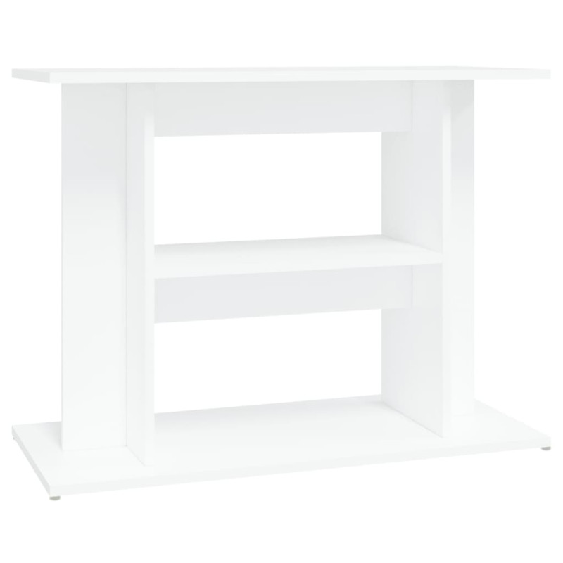 Support pour aquarium blanc 80x35x60 cm bois d ingénierie