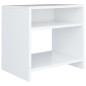 Tables de chevet 2 pcs Blanc 40x30x40 cm Bois d ingénierie