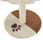 Arbre à chat avec griffoir en sisal 40 cm Beige et Marron