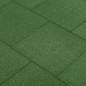 Carreaux de protection antichoc 6pcs Caoutchouc 50x50x3cm Vert