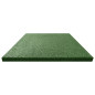 Carreaux de protection antichoc 6pcs Caoutchouc 50x50x3cm Vert