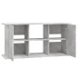 Support pour aquarium gris béton 121x41x58 cm bois d ingénierie