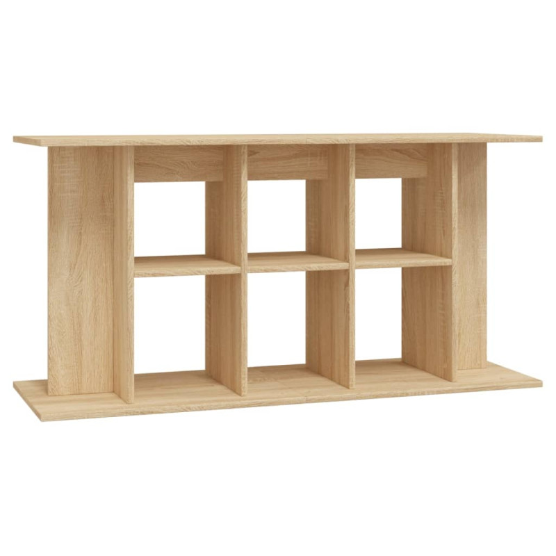 Support d aquarium chêne sonoma 120x40x60cm bois d ingénierie