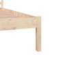 Cadre de lit sans matelas bois de pin massif 140x190 cm