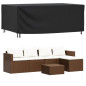 Housse de salon de jardin noir 240x140x90 cm imperméable 420D