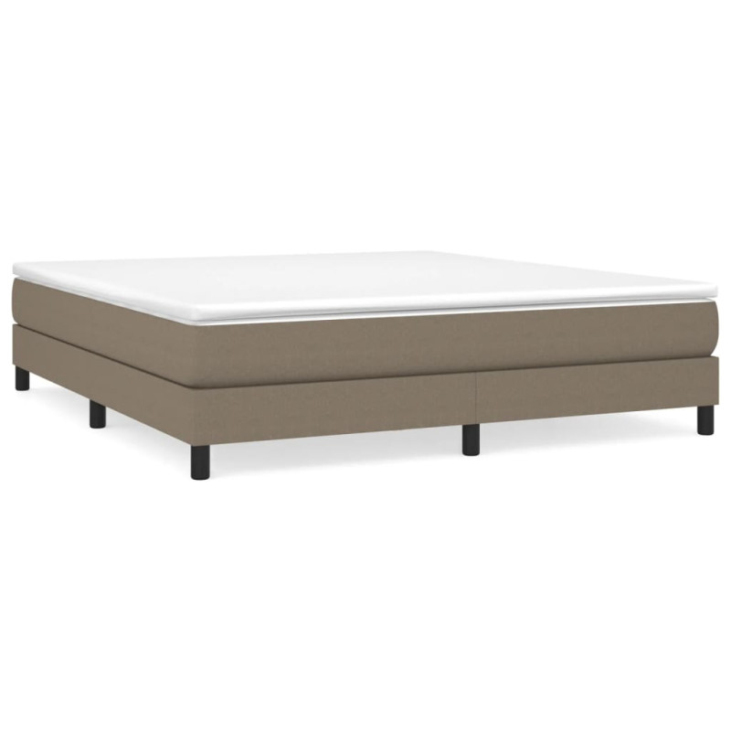 Cadre de lit sans matelas taupe 160x200 cm tissu