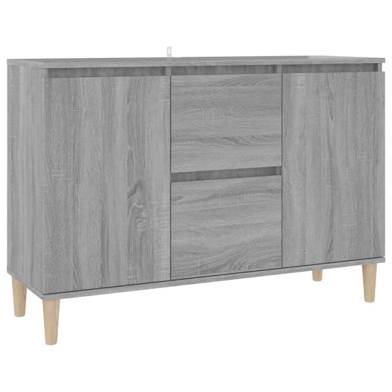 Buffet Sonoma gris 101x35x70 cm Bois d ingénierie