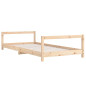 Cadre de lit pour enfants 90x200 cm bois de pin massif